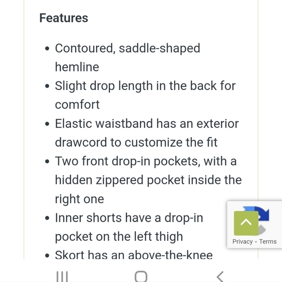 Patagonia Fleetwith Salmon Heiq Pure Sz. S Skort NWT - Picture 5 of 15